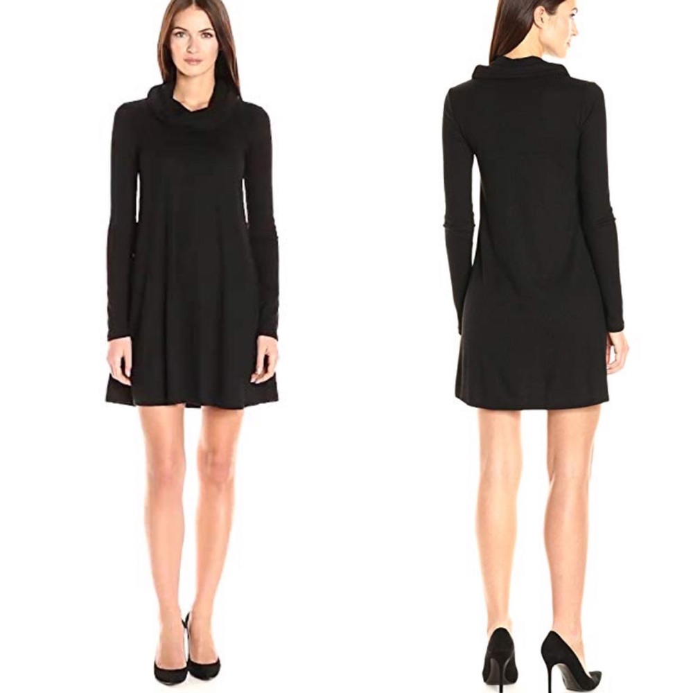 Nordstrom Socialite black cowl neck dress